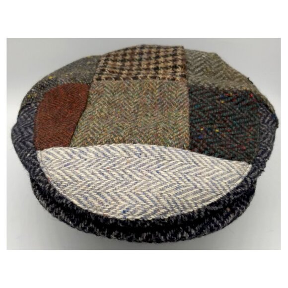 Mizen Head 100% Wool Plaid Newsboy Snap Cap-Vintage - Picture 2 of 6